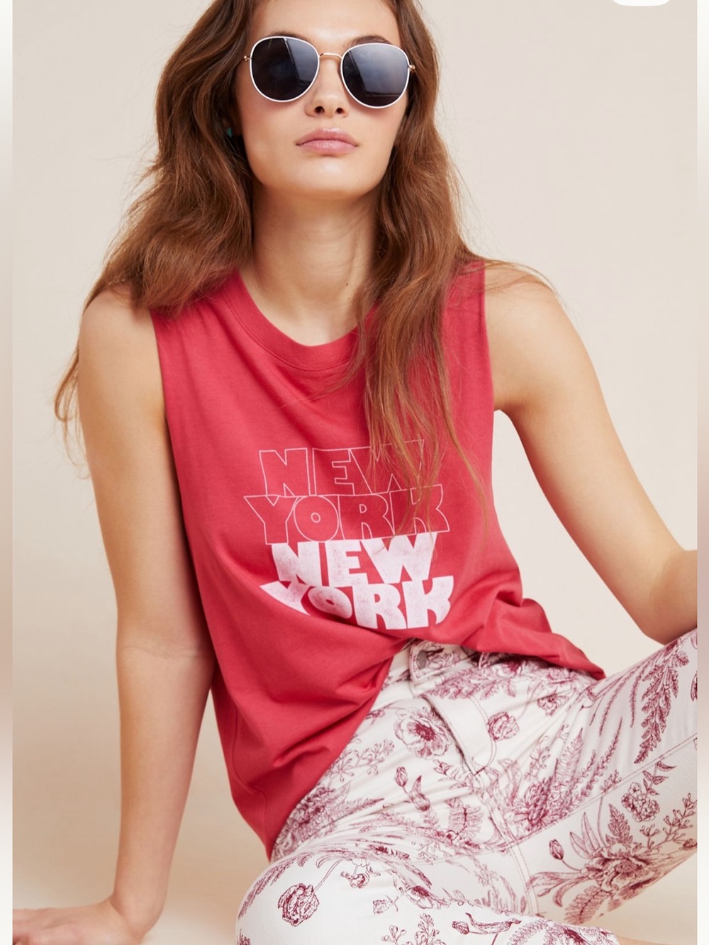 LetLuv graphic muscle tee NWOT